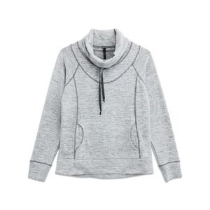 Kuhl Pullover Sweatshirt Womens Small Gray Cowl Neck Thumbhole Gorpcore Fleece
